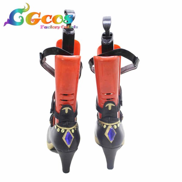 画像3: 原神 げんしん コスプレ靴 薔薇が返り咲く頃 リサ コスプレブーツ コスプレ衣装 (3)