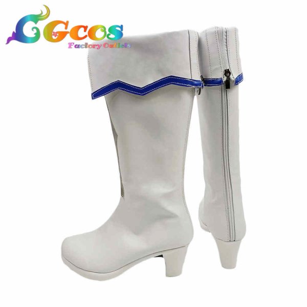 画像2: アクセル・ワールド VS ソードアート・オンライン 千年の黄昏 コスプレ靴 アスナ コスプレブーツ コスプレ衣装 (2)