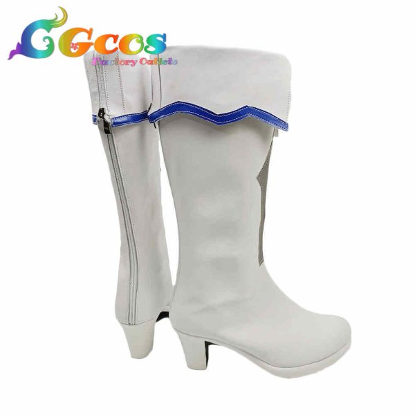 画像3: アクセル・ワールド VS ソードアート・オンライン 千年の黄昏 コスプレ靴 アスナ コスプレブーツ コスプレ衣装 (3)