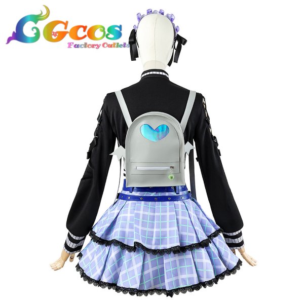 画像4: 「一部在庫あり」プロジェクトセカイ カラフルステージ! 25時、ナイトコードで。 描きたくなった表情 東雲絵名 コスプレ衣装 (4)