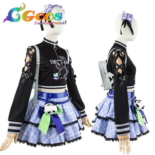 画像3: 「一部在庫あり」プロジェクトセカイ カラフルステージ! 25時、ナイトコードで。 描きたくなった表情 東雲絵名 コスプレ衣装 (3)