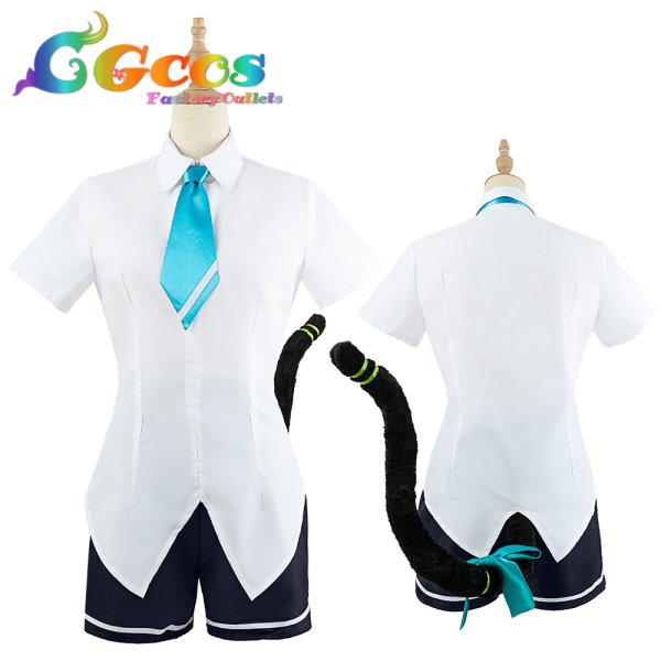 画像5: 「一部在庫あり」ブルーアーカイブ 才羽ミドリ コスプレ衣装 (5)