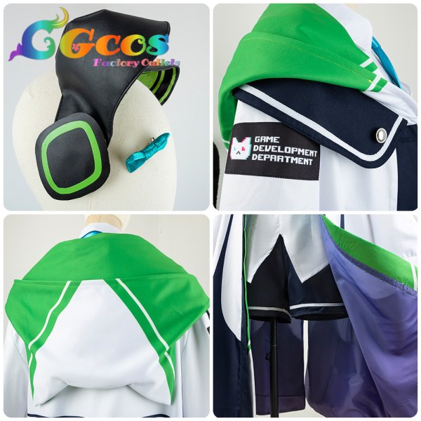 画像9: 「一部在庫あり」ブルーアーカイブ 才羽ミドリ コスプレ衣装 (9)