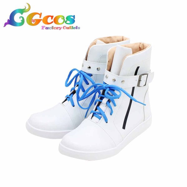 画像2: プロジェクトセカイ カラフルステージ!feat.初音ミク コスプレ靴 白石杏 コスプレブーツ コスプレ衣装 (2)