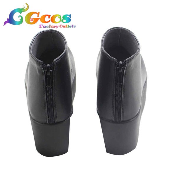 画像3: プロジェクトセカイ カラフルステージ!feat.初音ミク コスプレ靴 何かが違う食卓 朝比奈まふゆ コスプレブーツ コスプレ衣装 (3)