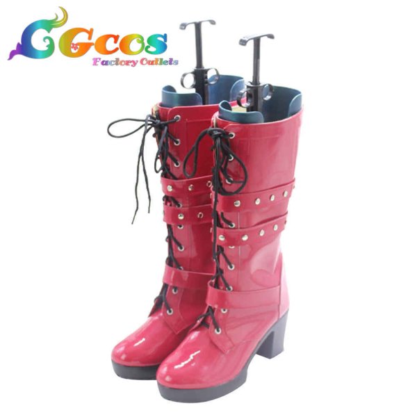 画像2: ヒプノシスマイク コスプレ靴 四十物十四 コスプレブーツ コスプレ衣装 (2)