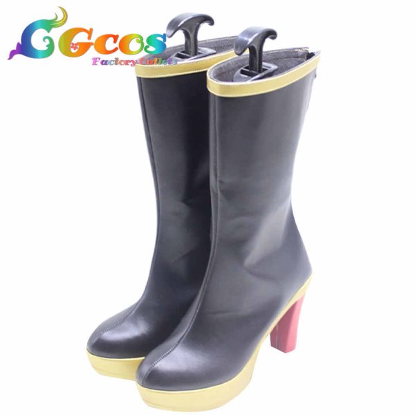 画像2: バーチャルYouTuber VTuber ChroNoiR コスプレ靴 ブラッディ・グルービー 葛葉 くずは コスプレブーツ コスプレ衣装 (2)