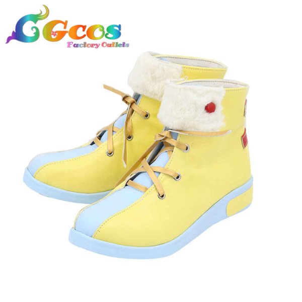 画像2: あんさんぶるスターズ! コスプレ靴 春川宙 MOFU ルーム衣装 コスプレブーツ コスプレ衣装 (2)