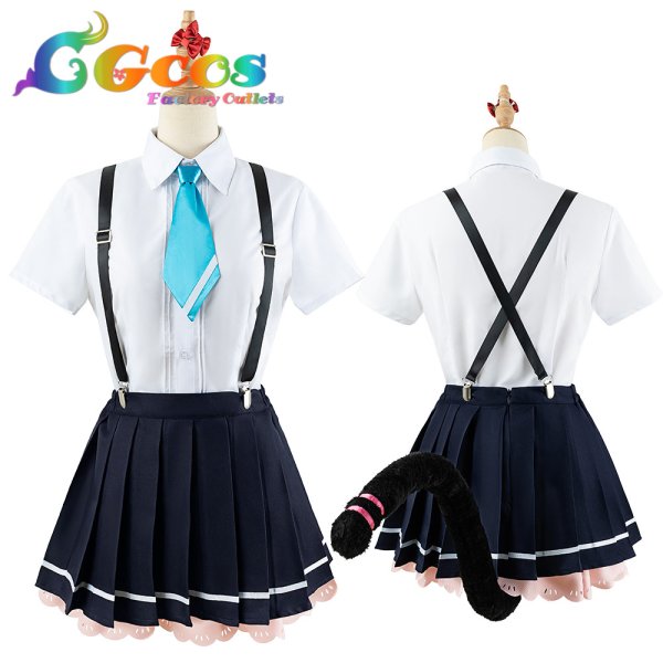 画像5: 「一部在庫あり」ブルーアーカイブ 才羽モモイ コスプレ衣装 (5)