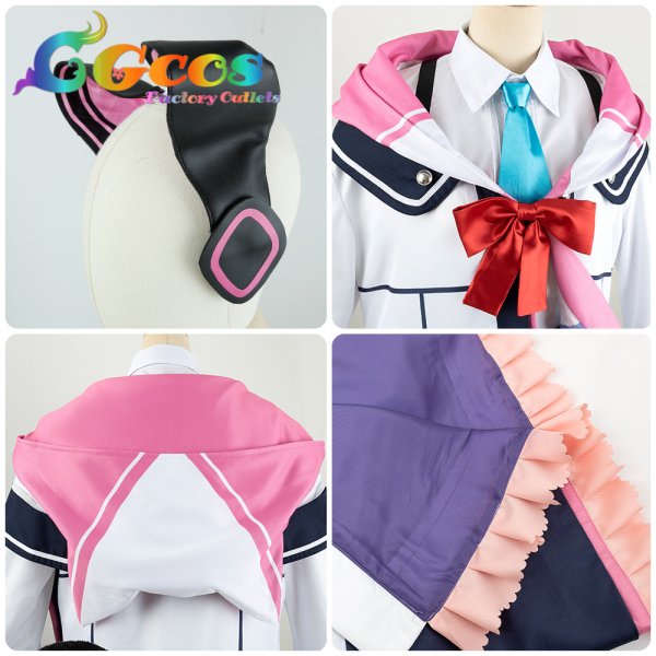 画像6: 「一部在庫あり」ブルーアーカイブ 才羽モモイ コスプレ衣装 (6)