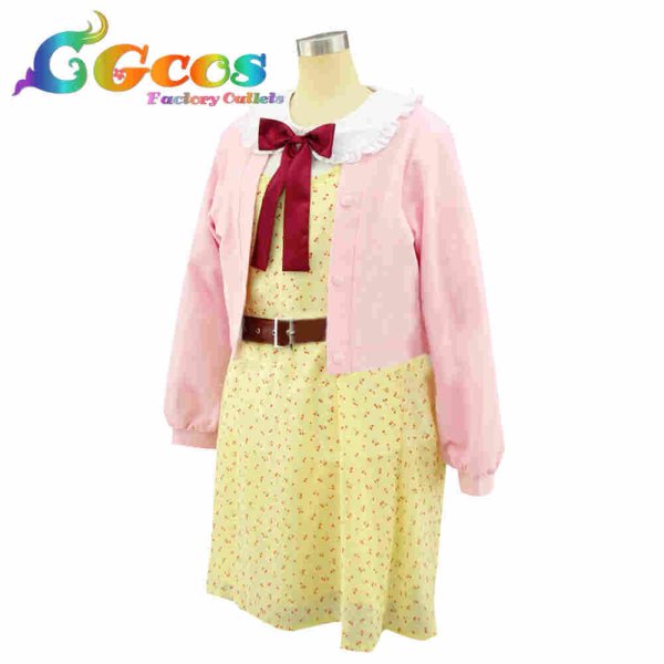 画像2: バーチャルYouTuber Vtuber 本間ひまわり 夏ワンピース衣装 コスプレ衣装 (2)