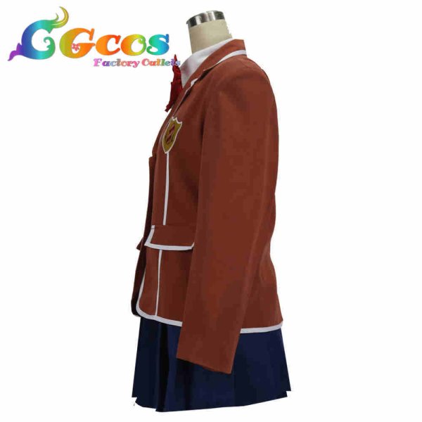 画像2: ギルティクラウン 楪いのり 制服 コスプレ衣装 (2)