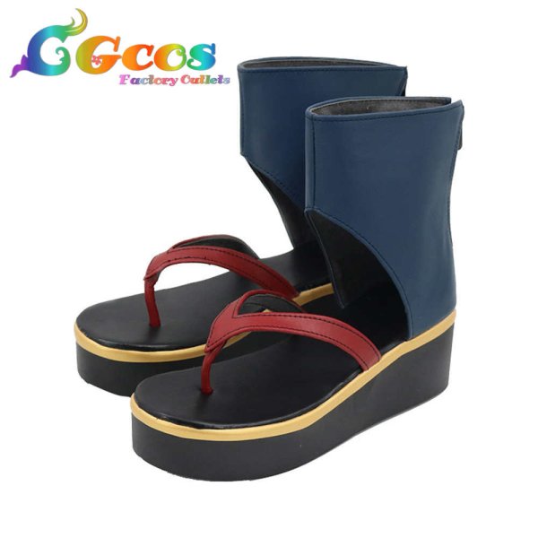 画像2: あんさんぶるスターズ! コスプレ靴 祭の直前 三毛縞斑 コスプレブーツ コスプレ衣装 (2)