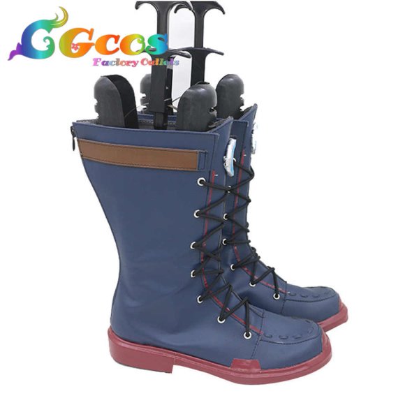 画像2: ゼノブレイド コスプレ靴 シュルク コスプレブーツ コスプレ衣装 (2)