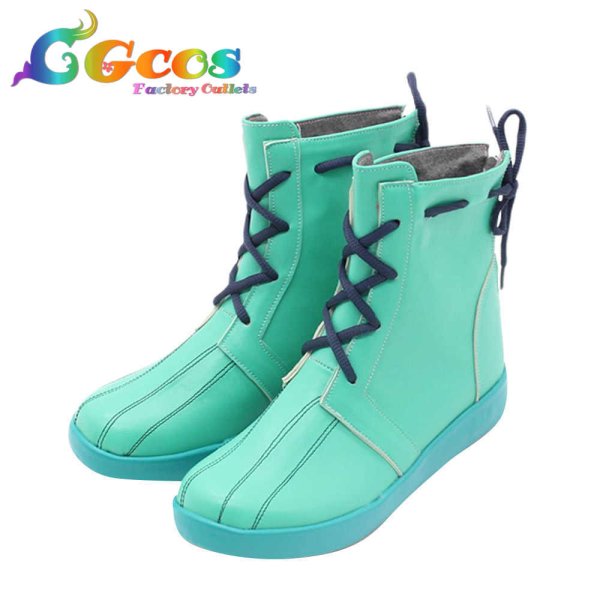 画像2: プロジェクトセカイ カラフルステージ!feat.初音ミク コスプレ靴 CHILDREN RECORD チルドレンレコード KAITO ビビッドソウル コスプレブーツ コスプレ衣装 (2)