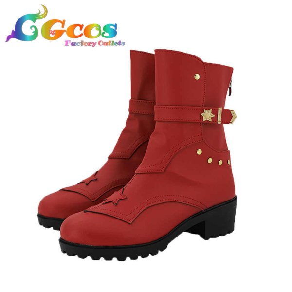 画像2: あんさんぶるスターズ! コスプレ靴 MaM with 紅月 RevolTrad〜維新伝心〜 三毛縞斑 コスプレブーツ コスプレ衣装 (2)