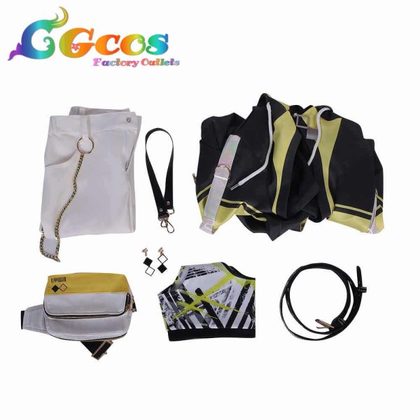 画像5: バーチャルYouTuber VTuber 獅子堂あかり コスプレ衣装 (5)