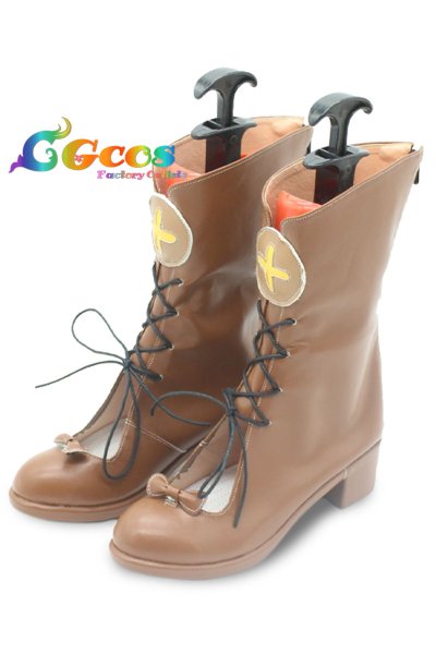 画像2: ソフィーのアトリエ 〜不思議な本の錬金術士〜 コスプレ靴 ソフィー・ノイエンミュラー コスプレブーツ コスプレ衣装 (2)