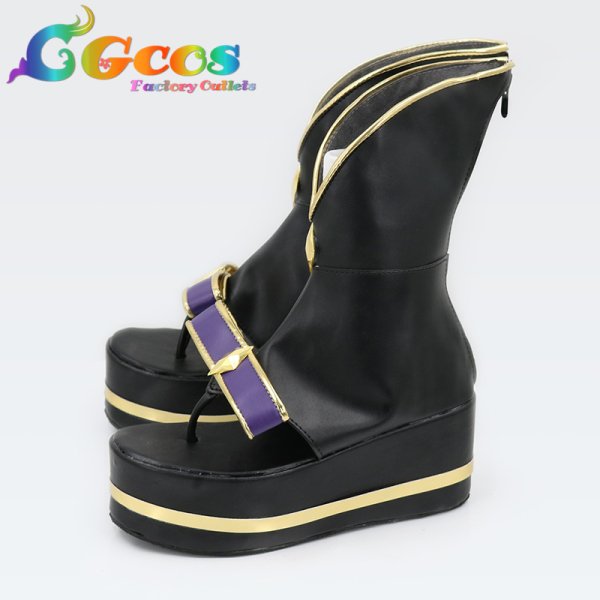 画像2: バーチャルYouTuber Vtuber コスプレ靴 りんうらん霖雨蘭 コスプレブーツ コスプレ衣装 (2)