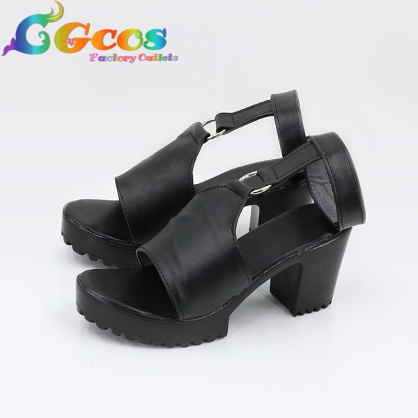 画像2: バーチャルYouTuber Vtuber コスプレ靴 弦月藤士郎 女体化 性転換 コスプレブーツ コスプレ衣装 (2)