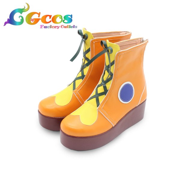 画像2: プロジェクトセカイ カラフルステージ!feat.初音ミク コスプレ靴 キャプテン☆ミックスキャンディ 草薙寧々 コスプレブーツ コスプレ衣装 (2)