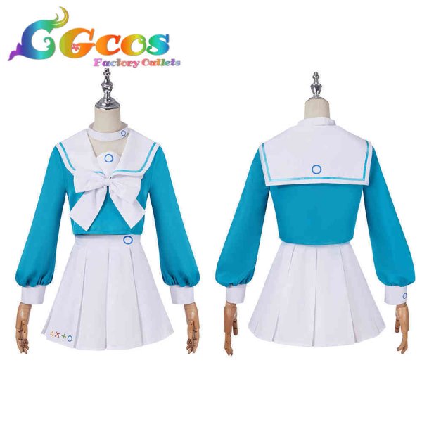 画像2: ブルーアーカイブ アロナ コスプレ衣装 (2)