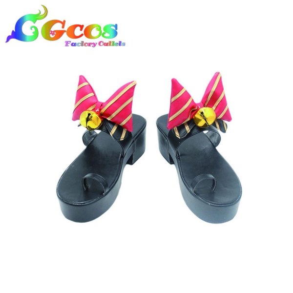 画像2: バーチャルYouTuber Vtuber コスプレ靴 Airani Iofifteen アイラニ・イオフィフティーン 着物衣装 コスプレブーツ コスプレ衣装 (2)