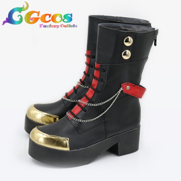 画像2: あんさんぶるスターズ! コスプレ靴 ハレノヒSugar Wave 紫之創 真白友也 仁兎なずな 天満光 コスプレブーツ コスプレ衣装 (2)