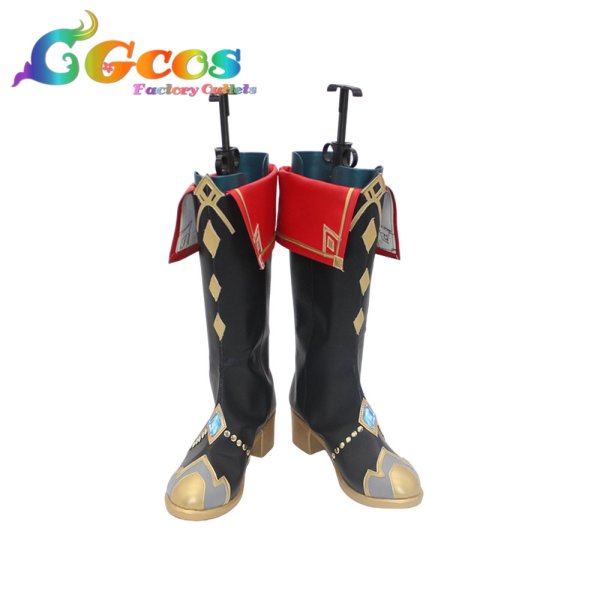 画像2: プロジェクトセカイ カラフルステージ!feat.初音ミク コスプレ靴 キング・オブ・スマイル 天馬司 コスプレブーツ コスプレ衣装 (2)