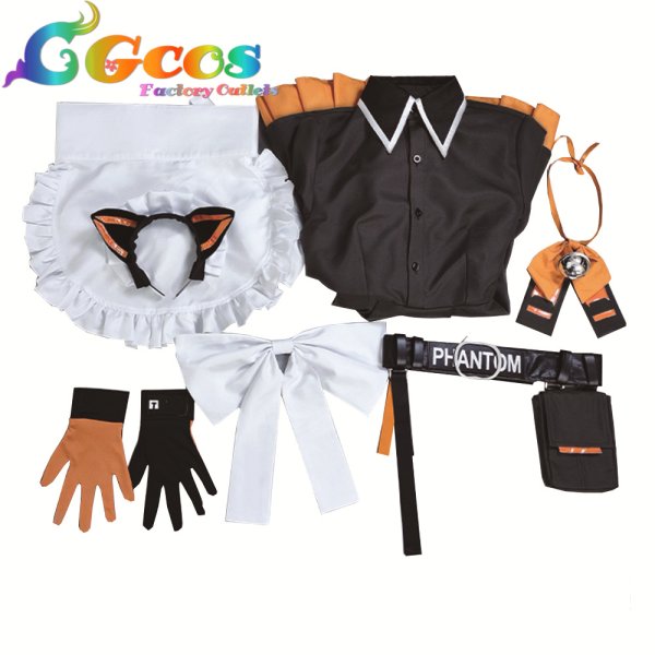 画像4: バーチャルYouTuber　VTuber　Alban Knox　アルバーン?ノックス　メイド服　女体化　性転換　コスプレ衣装 (4)