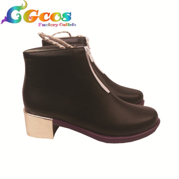 画像2: バーチャルYouTuber VTuber コスプレ靴 不破湊 和服 コスプレブーツ コスプレ衣装 (2)