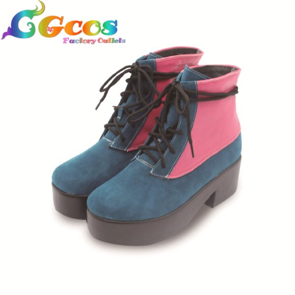 画像2: プロジェクトセカイ カラフルステージ!feat.初音ミク コスプレ靴 V.B.S SURVIVOR 青柳冬弥 コスプレブーツ コスプレ衣装 (2)