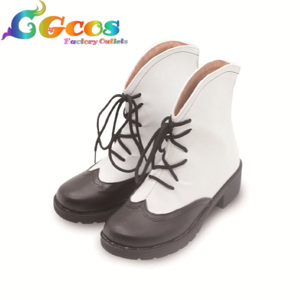 画像2: 文豪とアルケミスト 〜審判ノ歯車〜 コスプレ靴 織田作之助 コスプレブーツ コスプレ衣装 (2)