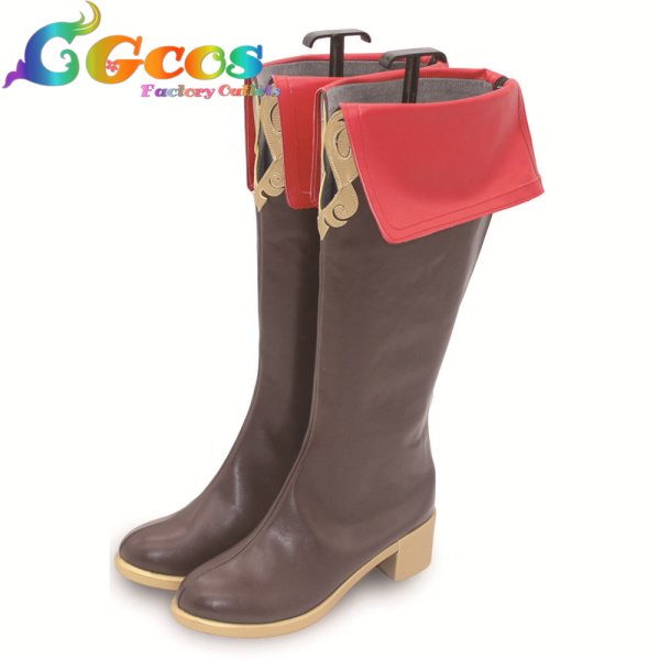 画像2: VOCALOID コスプレ靴 初音ミク Wonderland フィギュア 長靴を履いた猫 コスプレブーツ コスプレ衣装 (2)