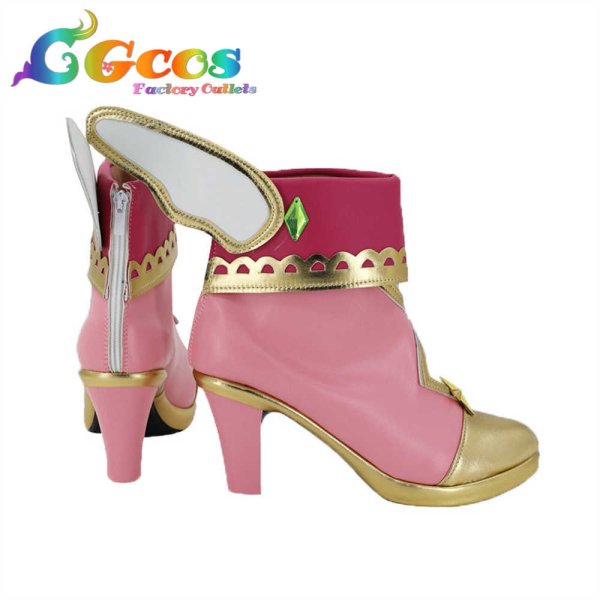 画像3: ラブライブ!　虹ヶ咲学園スクールアイドル同好会　コスプレ靴　マジカル☆フィーバー　中須かすみ　コスプレブーツ　コスプレ衣装 (3)