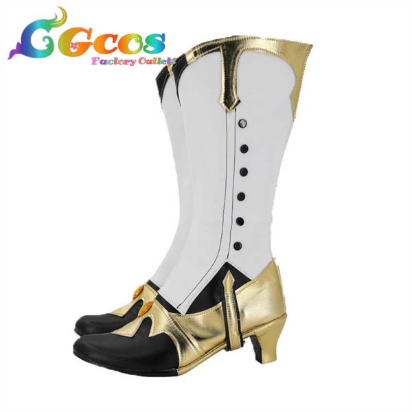 画像2: 原神 げんしん コスプレ靴 行秋 ゆくあき コスプレブーツ コスプレ衣装 (2)