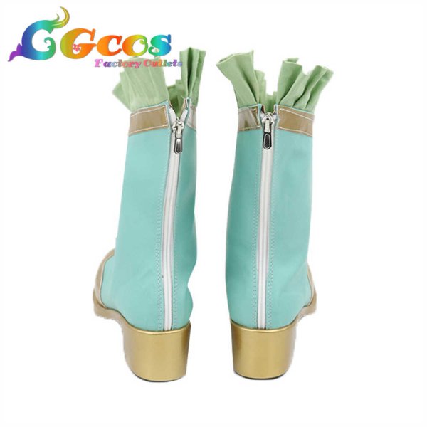 画像3: ウマ娘プリティーダービー コスプレ靴 グラスワンダー セイントジェード・ヒーラー コスプレブーツ コスプレ衣装 (3)