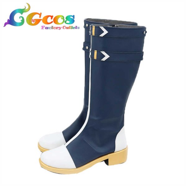 画像2: プロジェクトセカイ カラフルステージ!feat.初音ミク コスプレ靴 ノウブル・パラディン 東雲彰人 コスプレブーツ コスプレ衣装 (2)