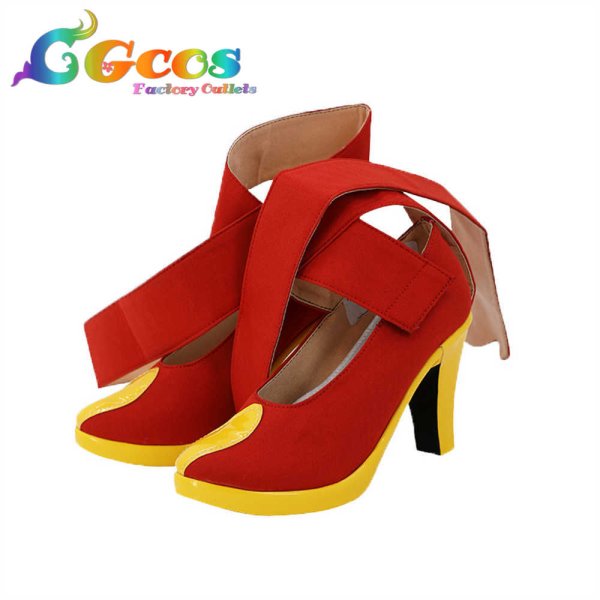 画像2: Go!プリンセスプリキュア コスプレ靴 紅城トワ トワイライト・キュアスカーレット キュアスカーレット コスプレブーツ コスプレ衣装 (2)