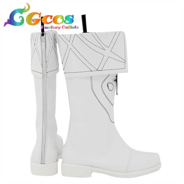 画像3: アークナイツ コスプレ靴 緘黙テキサス コスプレブーツ コスプレ衣装 (3)