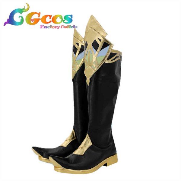 画像2: 原神 げんしん コスプレ靴 アルハイゼン コスプレブーツ コスプレ衣装 (2)