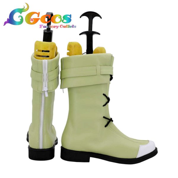 画像3: ファイアーエムブレム ヒーローズ コスプレ靴 フォルカ コスプレブーツ コスプレ衣装 (3)