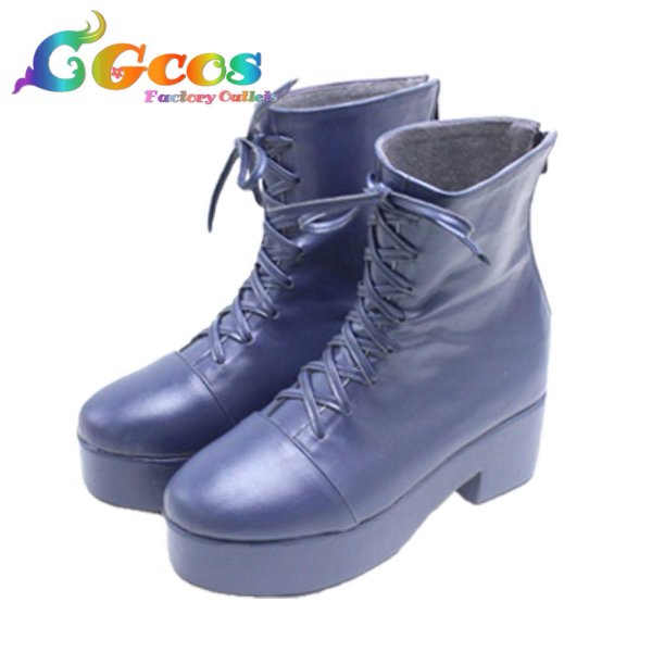 画像2: バーチャルYouTuber Vtuber コスプレ靴 白上フブキ 正月 コスプレブーツ コスプレ衣装 (2)