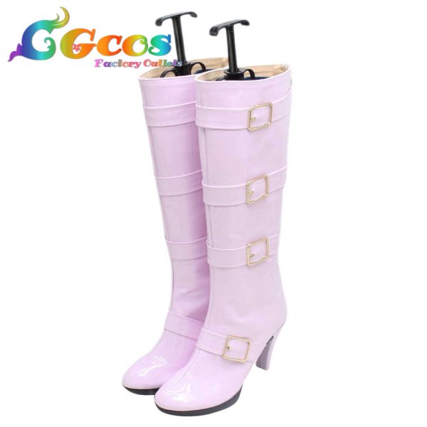 画像2: ザ・キング・オブ・ファイターズ コスプレ靴 シェルミー コスプレブーツ コスプレ衣装 (2)