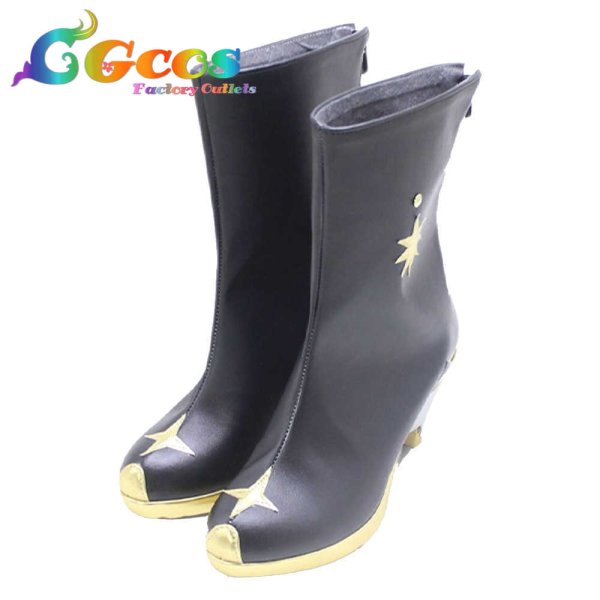 画像2: VOCALOID コスプレ靴 初音ミク 15周年記念 STAR  コスプレブーツ コスプレ衣装 (2)