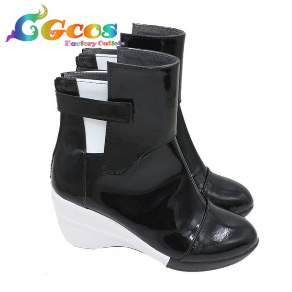 画像2: アークナイツ コスプレ靴 テキサス Texas 音律聯覚 象限のアナリスト コスプレブーツ コスプレ衣装 (2)