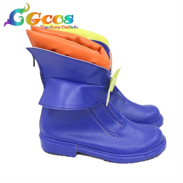 画像2: VOCALOID コスプレ靴 マジカルミライ 2020 鏡音レン コスプレブーツ コスプレ衣装 (2)