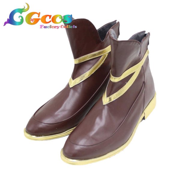 画像2: Fate/Grand Order FGO コスプレ靴 マーリン 概念礼装 一夜の夢 ホワイトデー コスプレブーツ コスプレ衣装 (2)