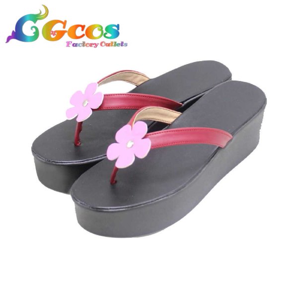 画像2: ウマ娘プリティーダービー コスプレ靴 サクラチヨノオー 勝負服 コスプレブーツ コスプレ衣装 (2)