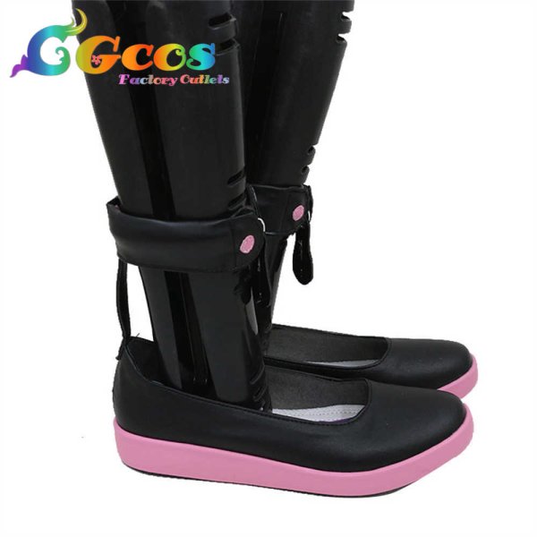 画像2: VOCALOID3 コスプレ靴 結月ゆかり コスプレブーツ コスプレ衣装 (2)